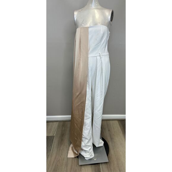 ET OCHS Winston Jumpsuit in Vanilla & Ivory US 6 $528 - Picture 5 of 12